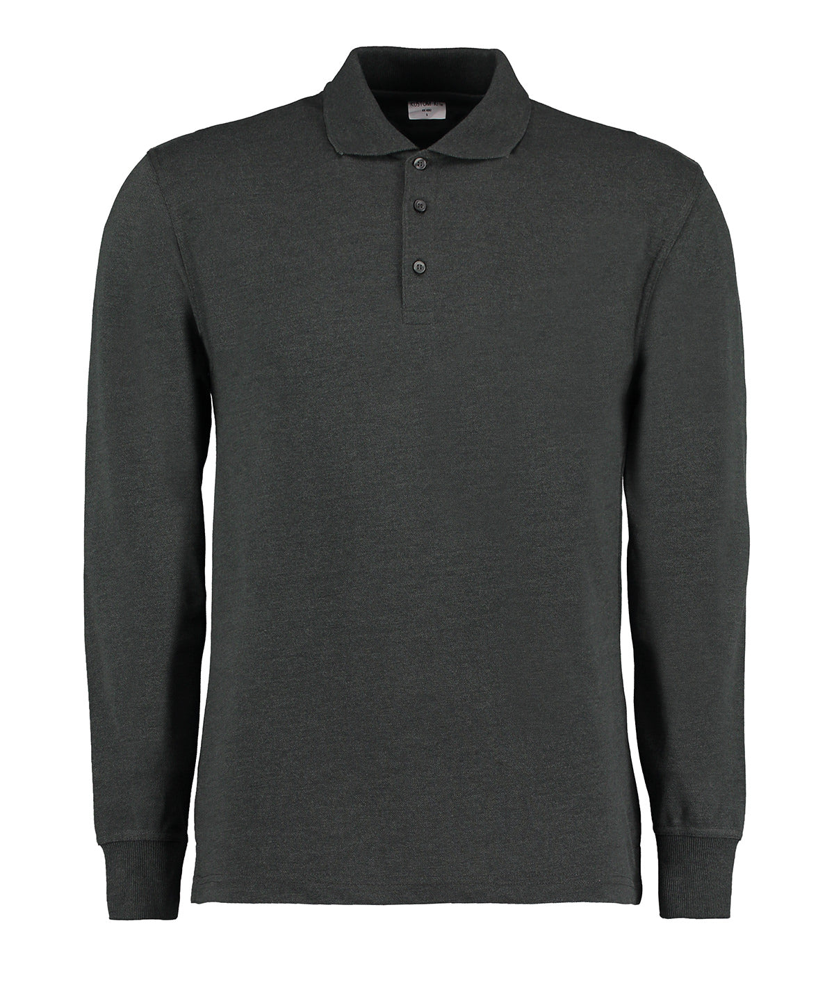 Kustom Kit KK430 Piqué polo long-sleeved (classic fit) in Graphite