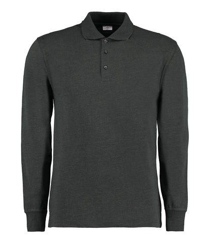 Kustom Kit KK430 Piqué polo long-sleeved (classic fit) in Graphite