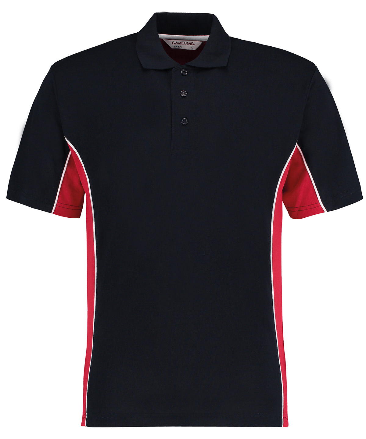 Kustom Kit KK475 Track polo (classic fit) in Navy/Red/White