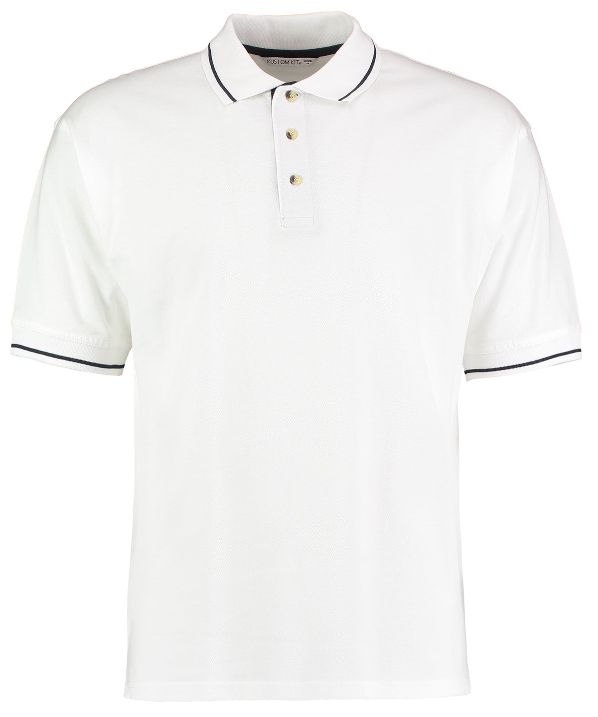 Kustom Kit KK606 St Mellion polo (classic fit) in White/Navy