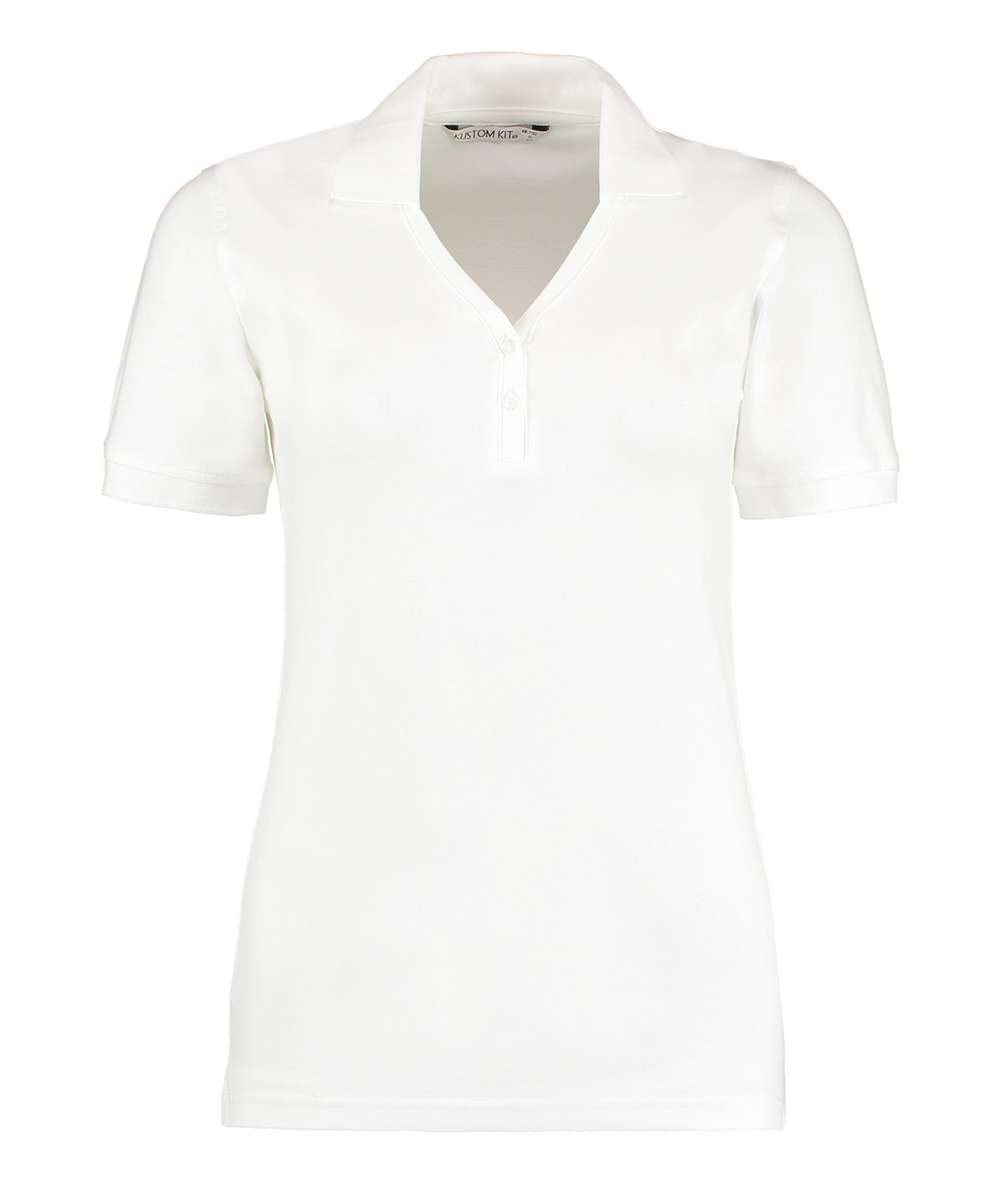 Kustom Kit KK732 Sophia v-neck polo (regular fit) in White