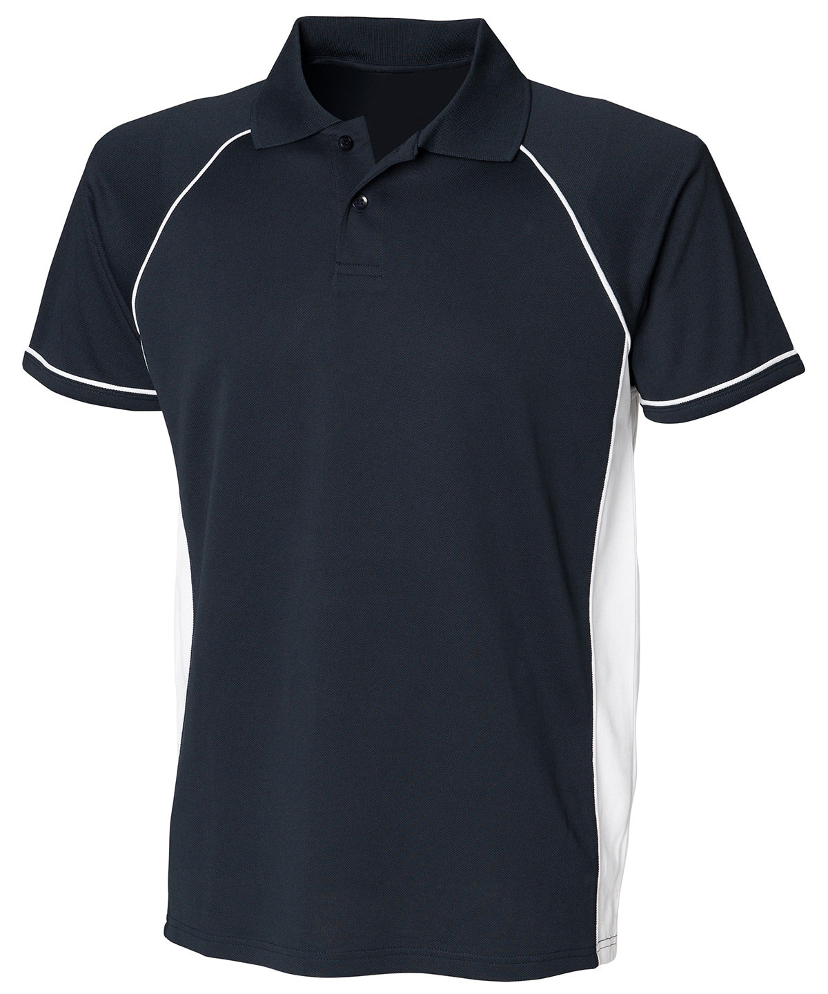 Finden & Hales LV310 Panel performance polo in Navy/White/White