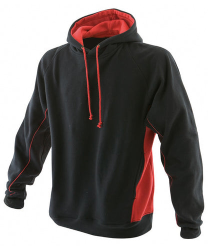 Finden & Hales LV335 Pullover hoodie in Black/Red
