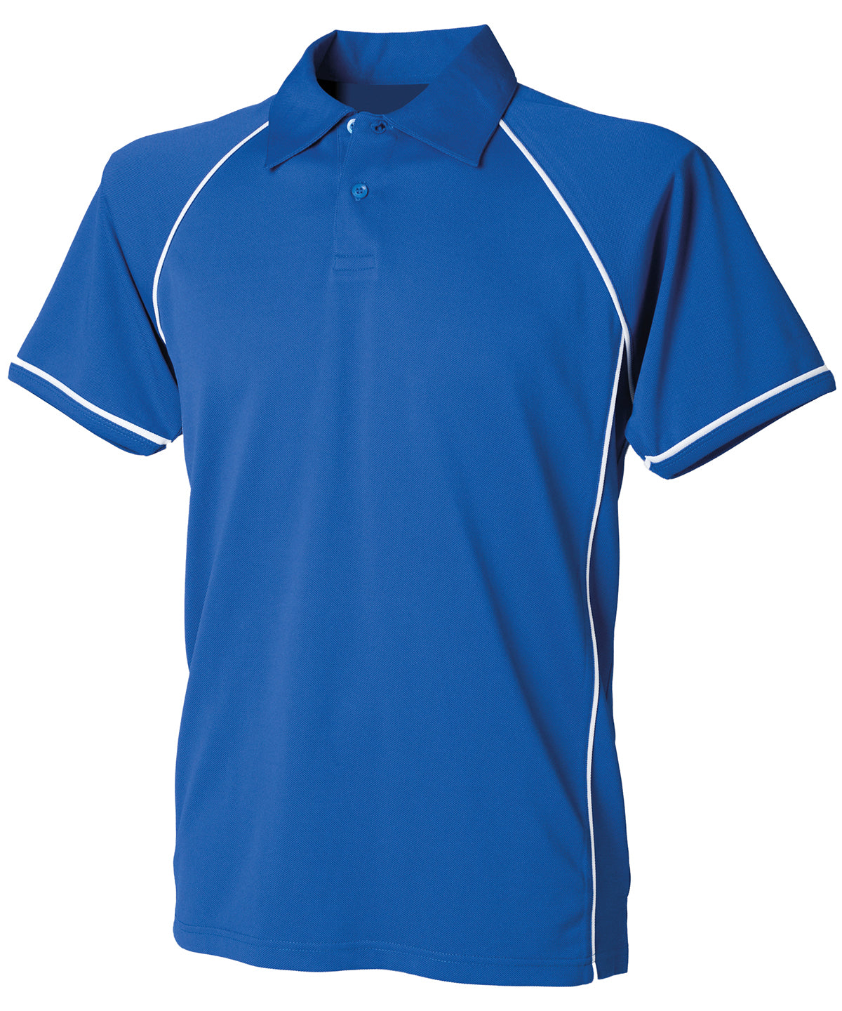 Finden & Hales LV372 Kids piped performance polo in Royal/White