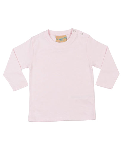 Larkwood LW21T Long-sleeved t-shirt in Pale Pink