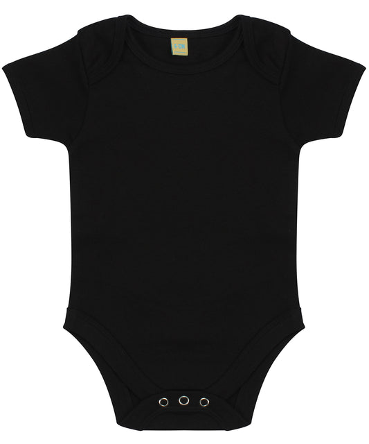 Larkwood LW55T Short-sleeved bodysuit with envelope neck opening in Black