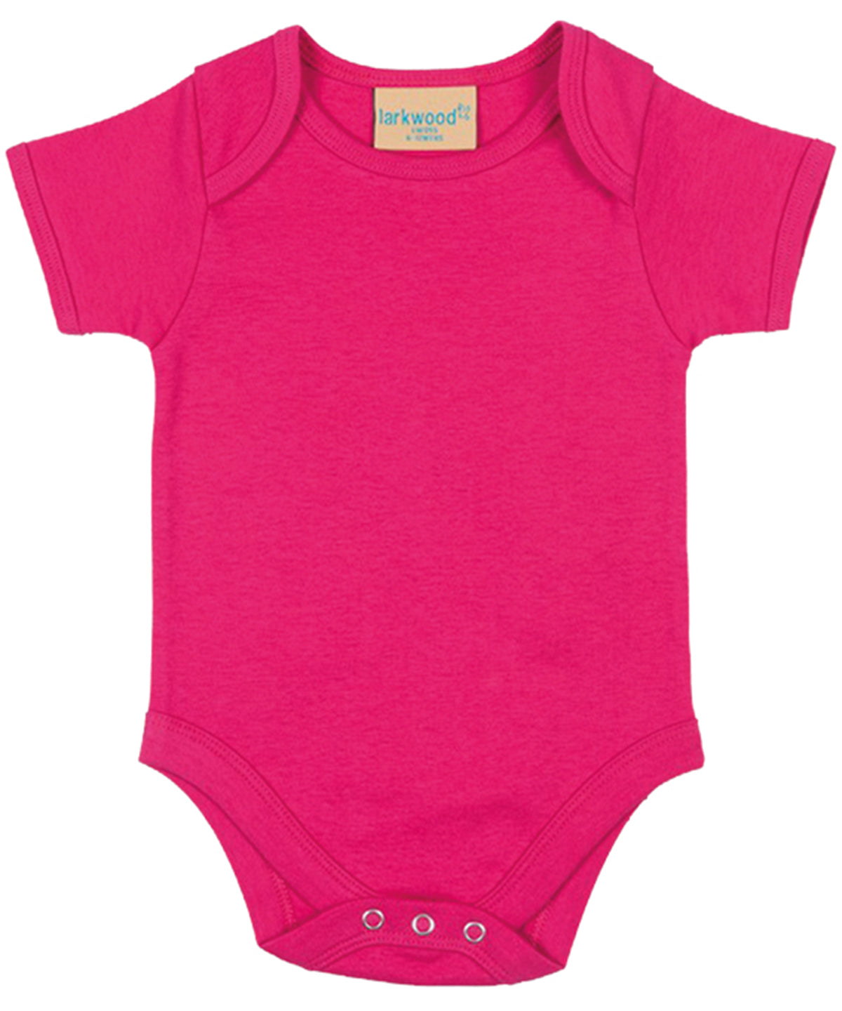 Larkwood LW55T Short-sleeved bodysuit with envelope neck opening in Fuchsia