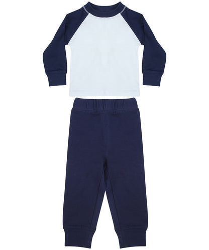 Larkwood LW71T Children's pyjamas in Navy/White