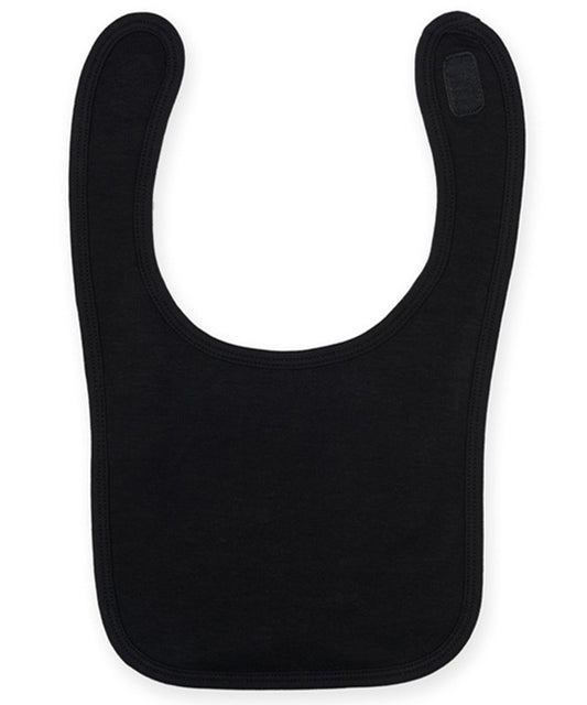 Larkwood LW82T Plain and contrast bib in Black
