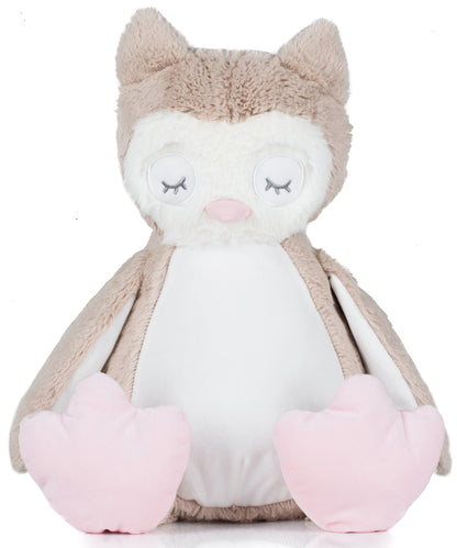 Mumbles MM054 Zippie owl in Light Brown