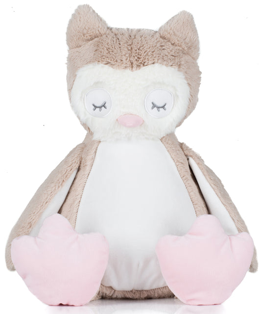 Mumbles MM054 Zippie owl in Light Brown