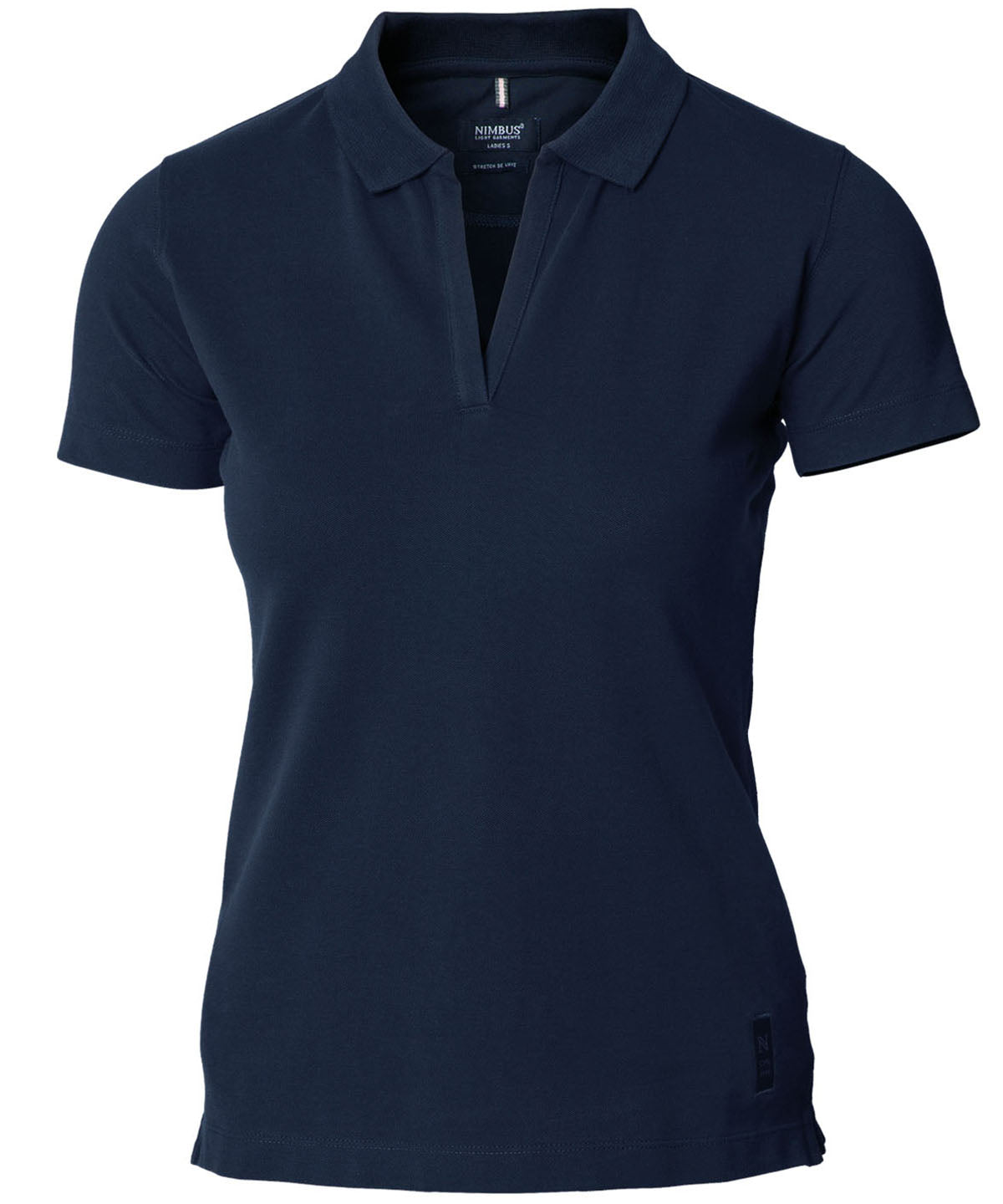 Nimbus NB52F Women’s Harvard v-neck – stretch deluxe polo in Navy