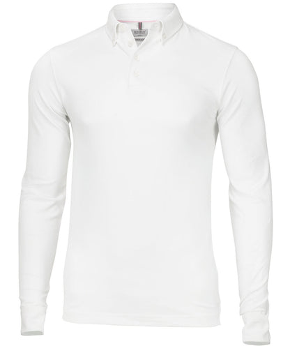 Nimbus NB71M Carlington – deluxe long sleeve polo in White