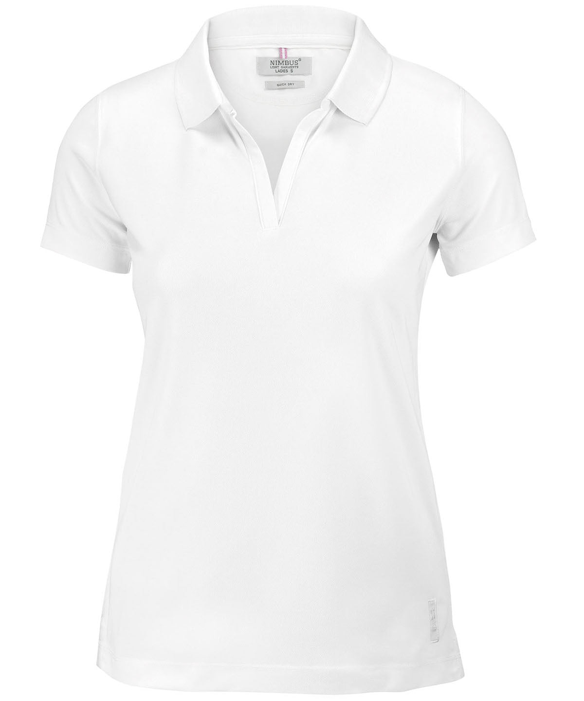 Nimbus NB86F Women’s Clearwater – quick-dry performance polo in White