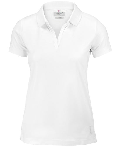 Nimbus NB86F Women’s Clearwater – quick-dry performance polo in White