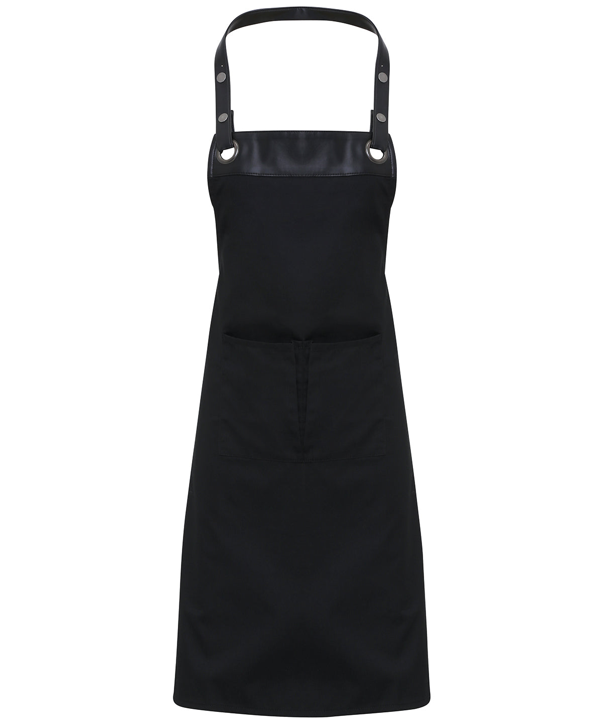 Premier PR123 Espresso bib apron in Black/Black