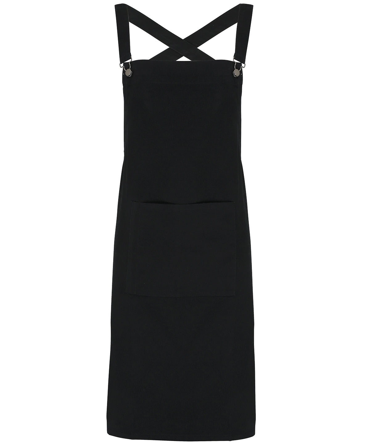 Premier PR129 Cross back 'barista' bib apron in Black