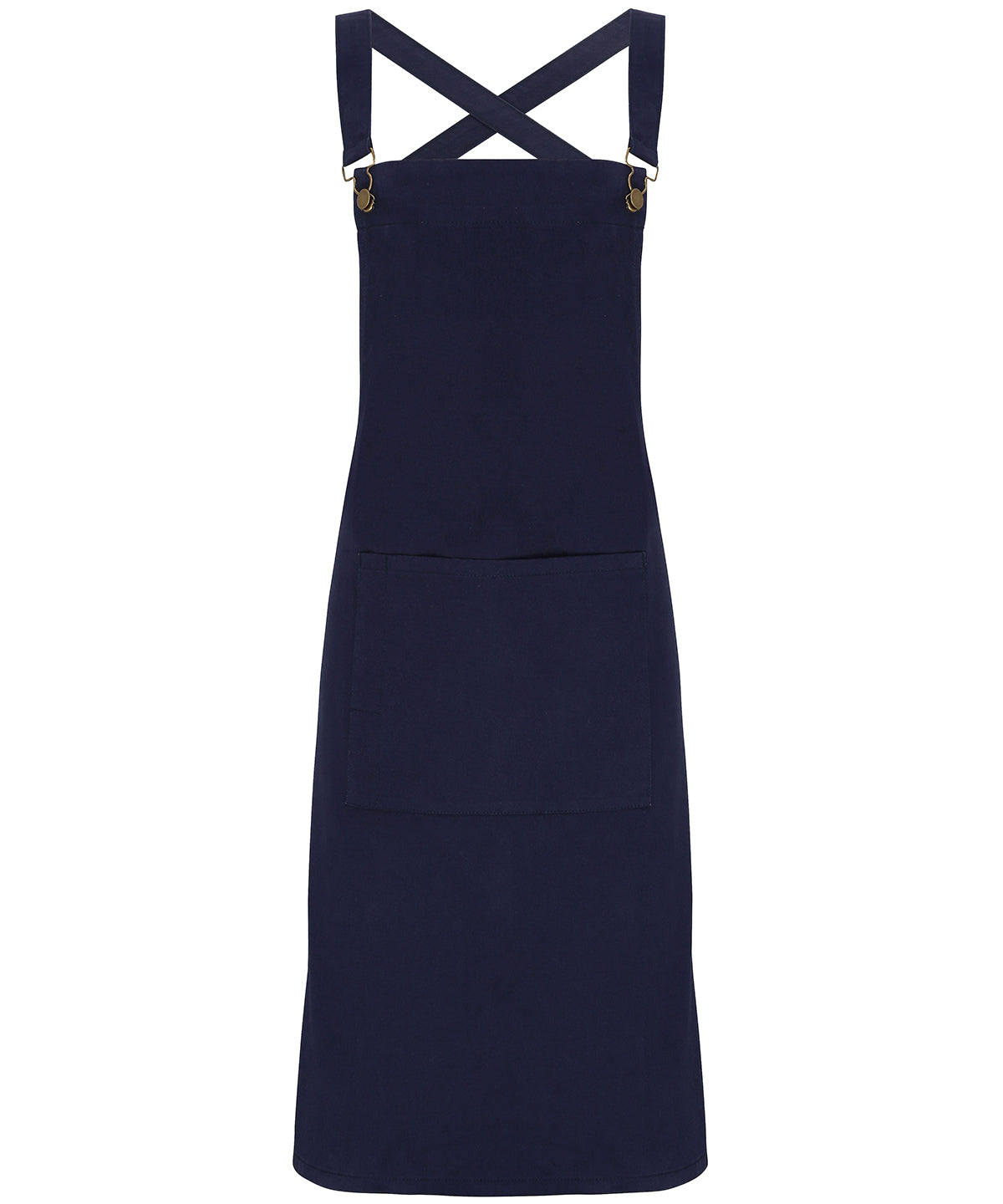 Premier PR129 Cross back 'barista' bib apron in Navy