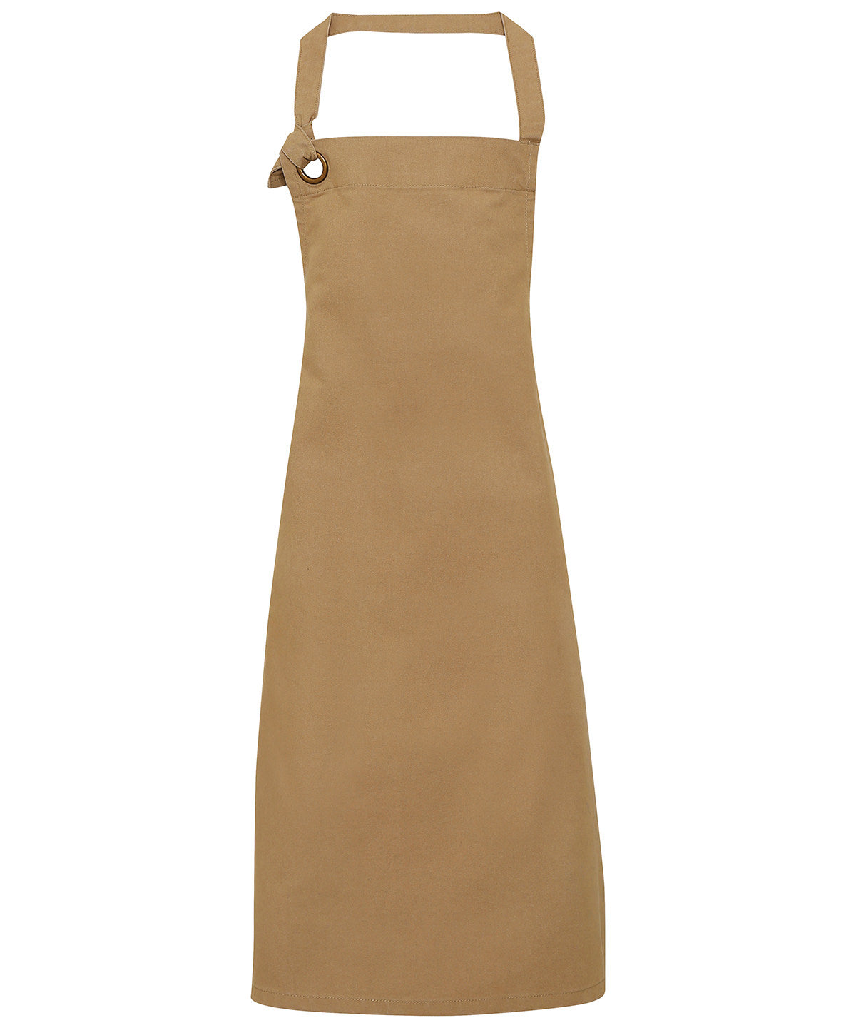 Premier PR130 Calibre heavy cotton canvas bib apron in Khaki