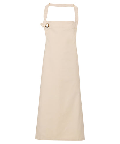 Premier PR130 Calibre heavy cotton canvas bib apron in Natural
