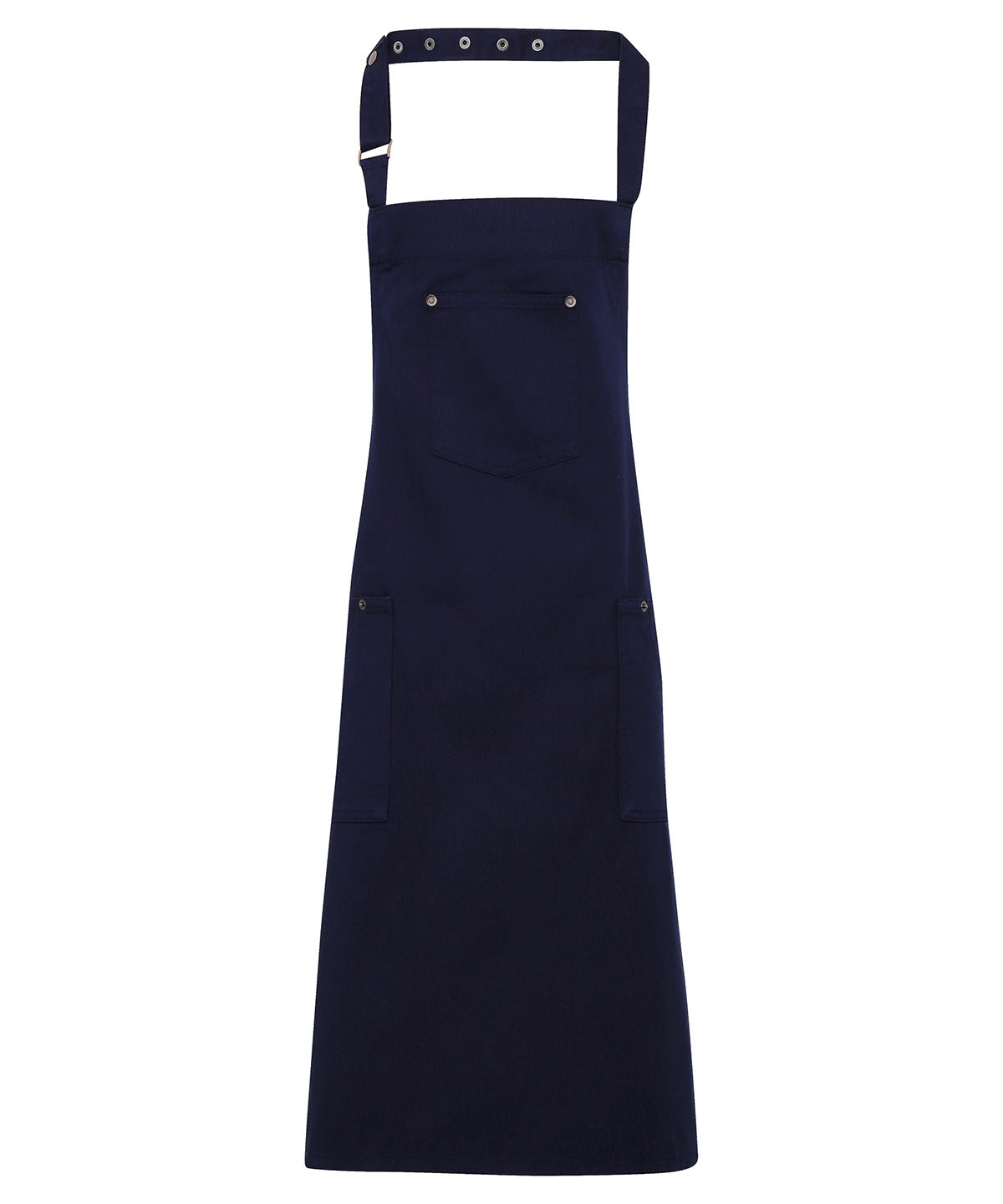 Premier PR132 Chino cotton bib apron in Navy