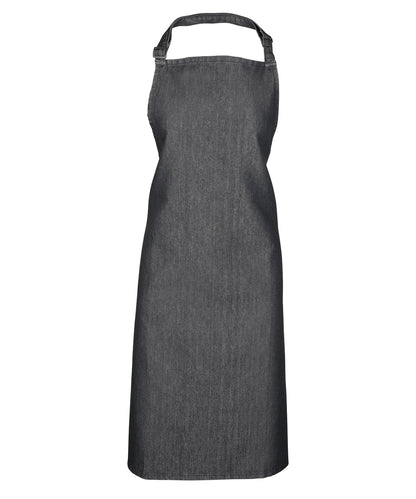 Premier PR150 Colours bib apron in Black Denim