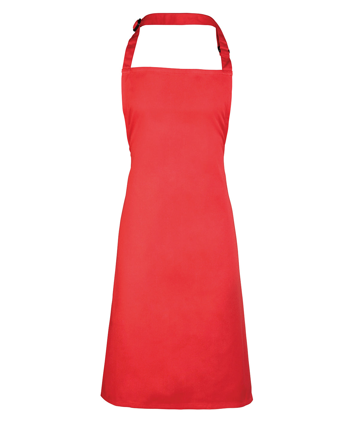 Premier PR150 Colours bib apron in Strawberry Red