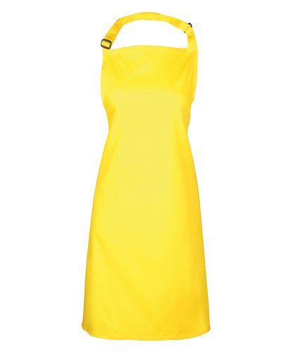 Premier PR150 Colours bib apron in Yellow
