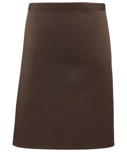 Premier PR151 Colours mid-length apron in Brown