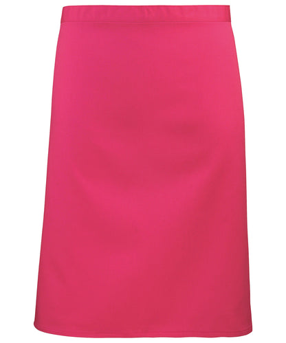 Premier PR151 Colours mid-length apron in Hot Pink