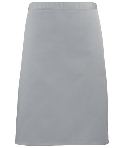 Premier PR151 Colours mid-length apron in Silver