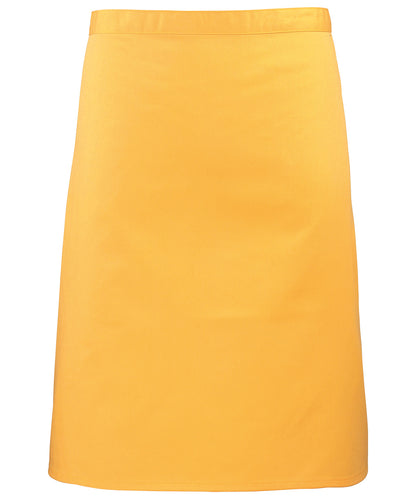 Premier PR151 Colours mid-length apron in Sunflower