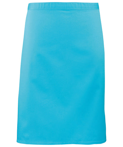 Premier PR151 Colours mid-length apron in Turquoise
