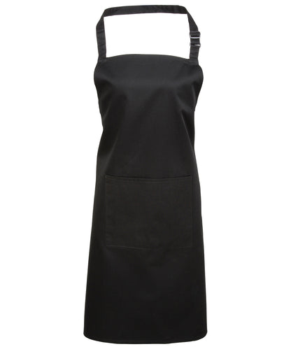 Premier PR154 Colours bib apron with pocket