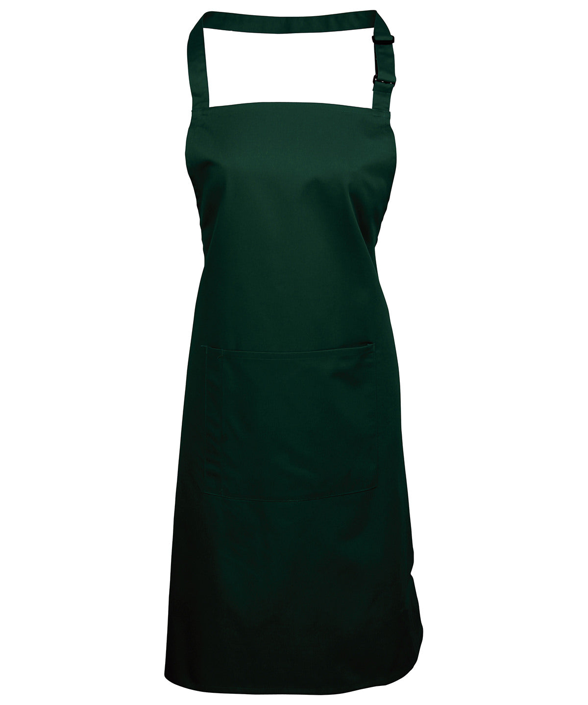 Premier PR154 Colours bib apron with pocket in Bottle