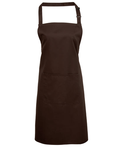 Premier PR154 Colours bib apron with pocket