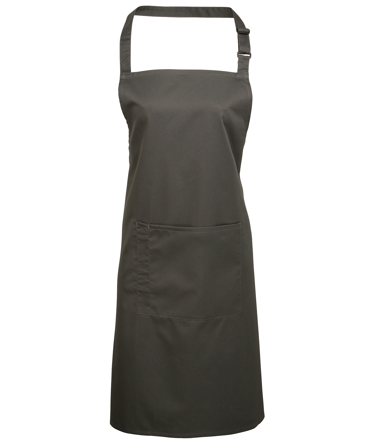 Premier PR154 Colours bib apron with pocket in Dark Grey