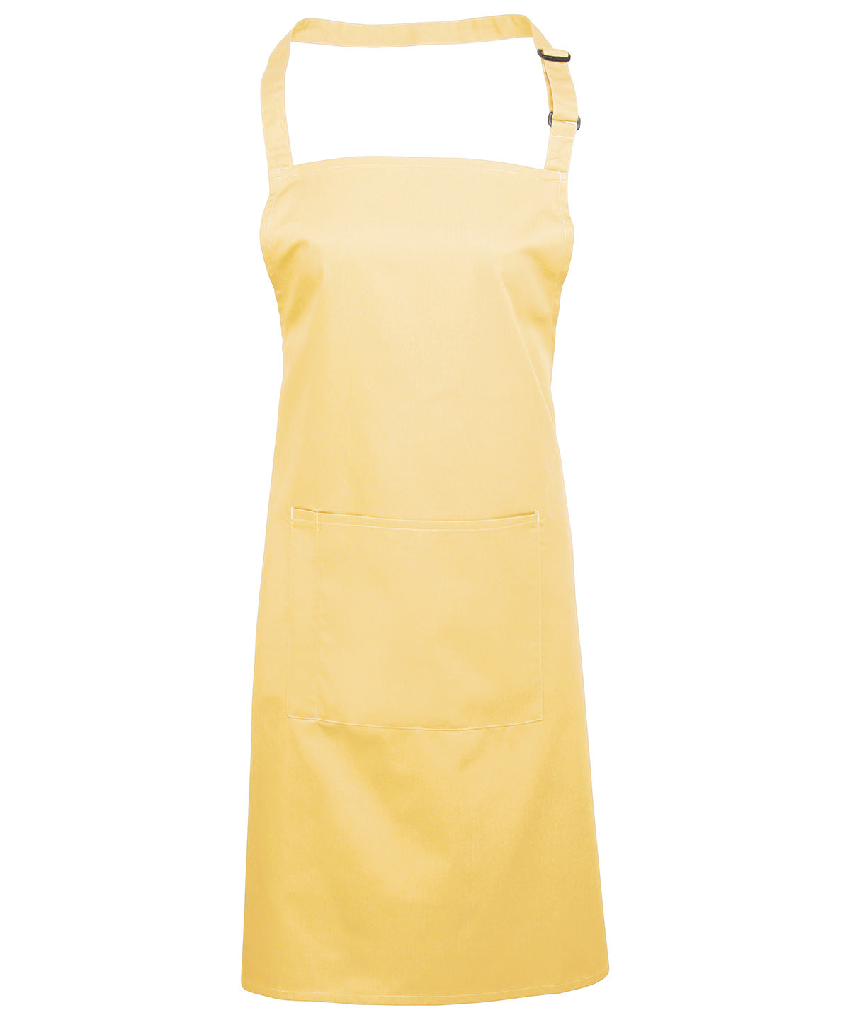 Premier PR154 Colours bib apron with pocket in Lemon