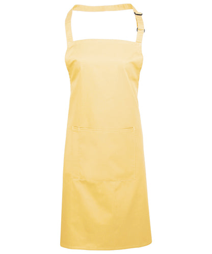Premier PR154 Colours bib apron with pocket