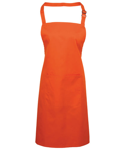 Premier PR154 Colours bib apron with pocket