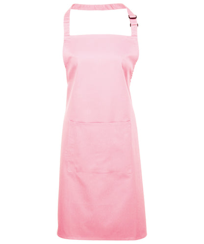 Premier PR154 Colours bib apron with pocket