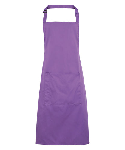 Premier PR154 Colours bib apron with pocket