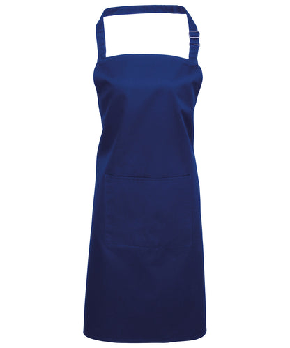 Premier PR154 Colours bib apron with pocket