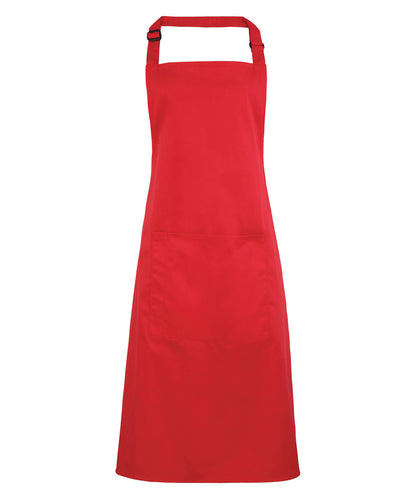 Premier PR154 Colours bib apron with pocket