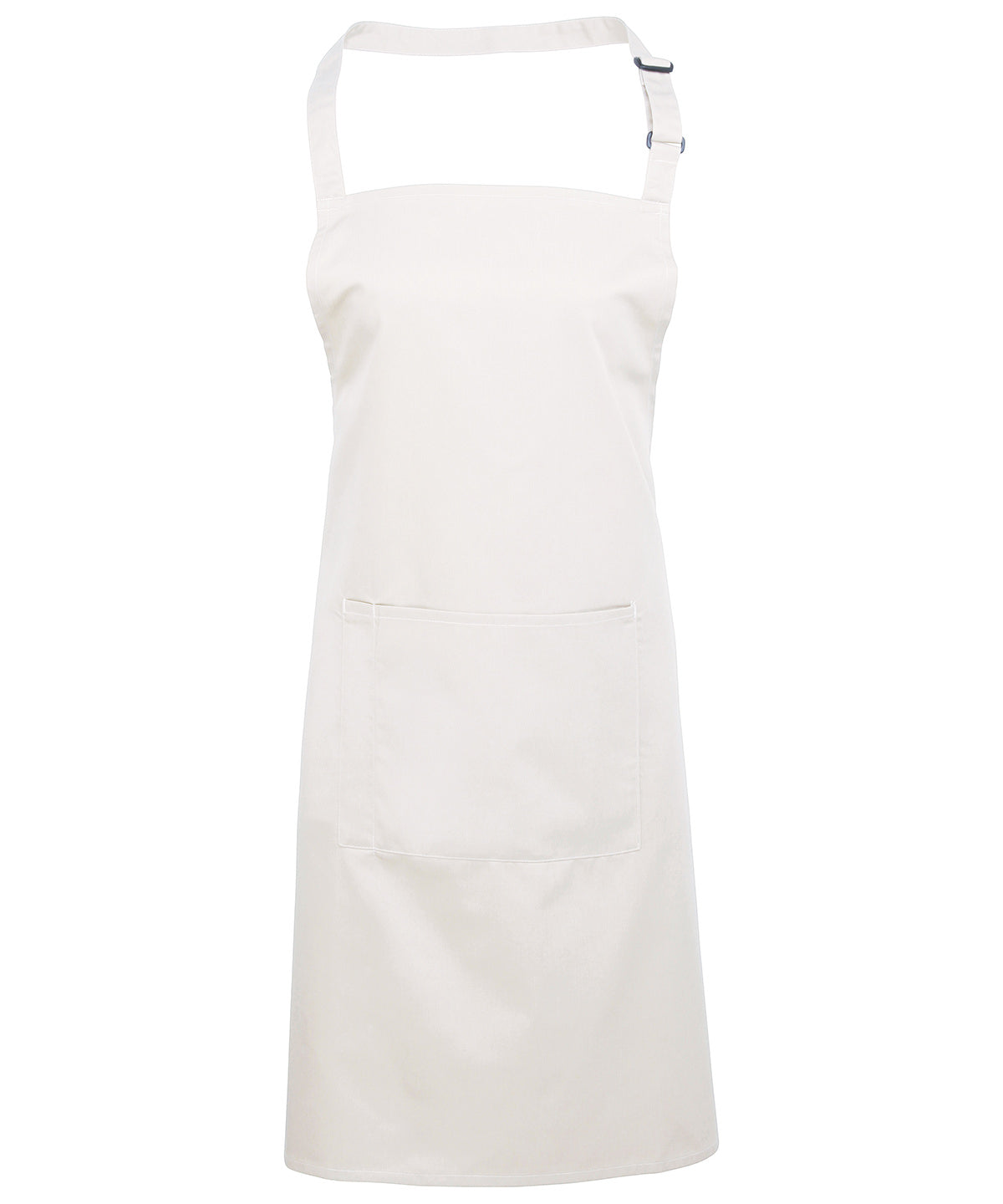Premier PR154 Colours bib apron with pocket in White