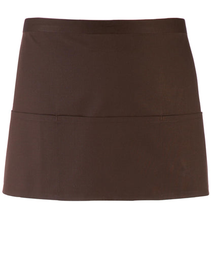 Premier PR155 Colours 3-pocket apron in Brown