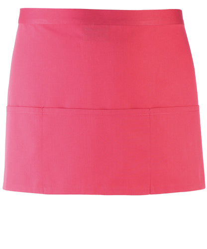 Premier PR155 Colours 3-pocket apron in Fuchsia