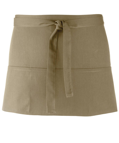 Premier PR155 Colours 3-pocket apron in Olive