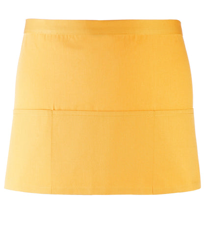Premier PR155 Colours 3-pocket apron in Sunflower