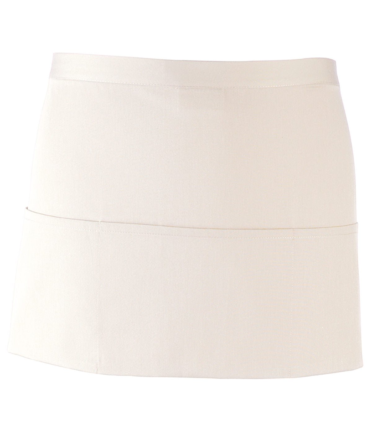 Premier PR155 Colours 3-pocket apron in White